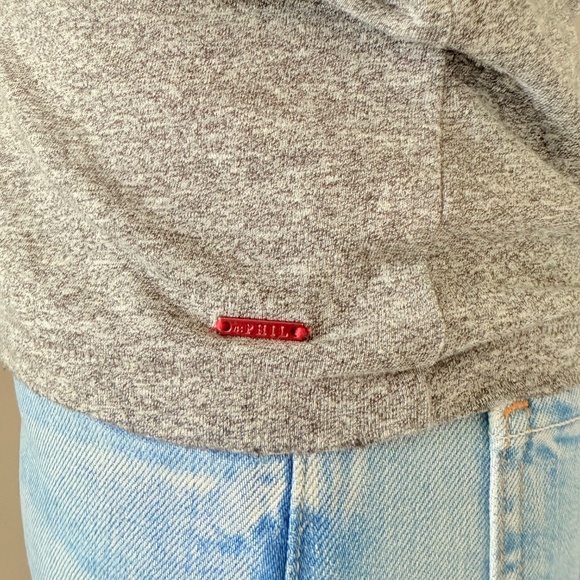 Philanthropy Asymmetrical Tee in Heather Gray, Sz XS - Picture 6 of 8